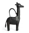 Thom Browne Leather Giraffe Top-handle Bag In Black