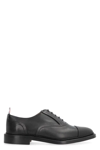 Thom Browne Leather Lace-up Shoes In Black