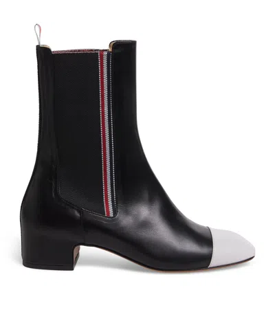 Thom Browne Leather Mid-calf Chelsea Boots 40