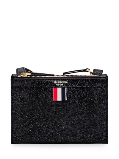 THOM BROWNE THOM BROWNE LEATHER MINI DOCUMENT HOLDER