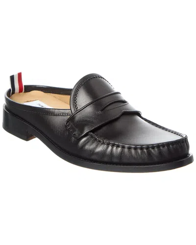 Thom Browne Leather Penny Loafer In Black