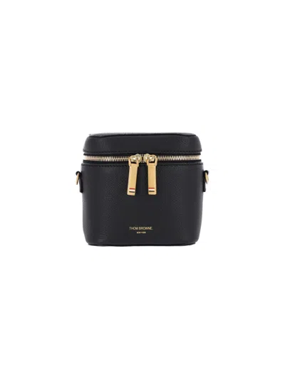 Thom Browne Leather Pouch In Black