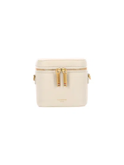 Thom Browne Leather Pouch In White