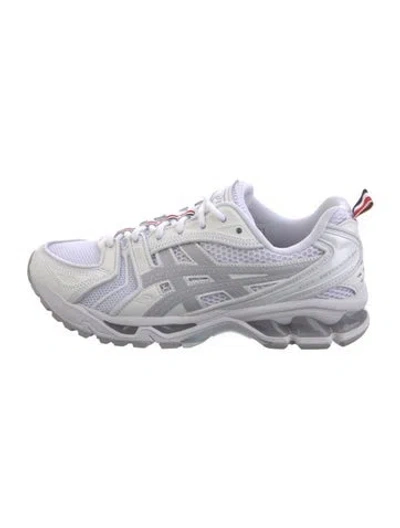 Pre-owned Thom Browne Leather Printed Athletic Sneakers In Multi
