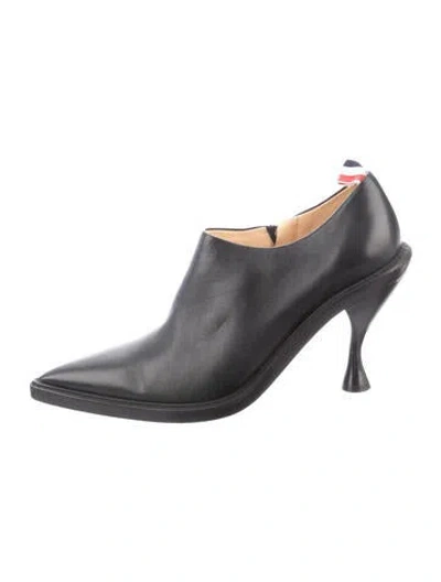 Pre-owned Thom Browne Leather Pumps In Black