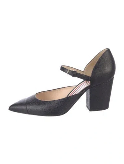 Pre-owned Thom Browne Leather Pumps In Blue
