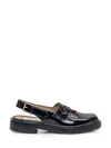Thom Browne Cut Out Slingback Penny Loafer In Black