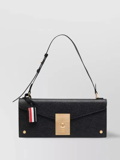 Thom Browne Leather Shoulder Bag Adjustable Strap