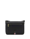 Thom Browne Leather Shoulder Bag In Black