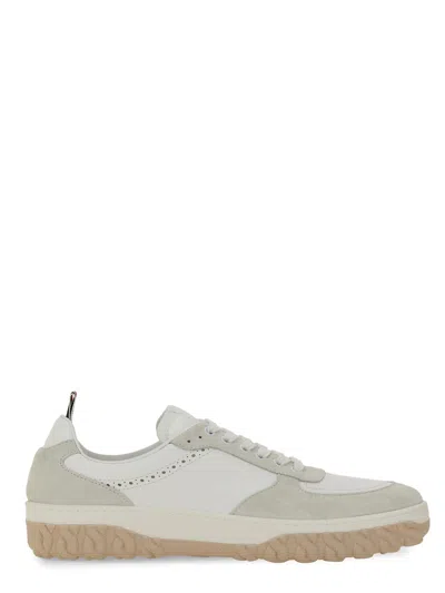 Thom Browne Leather Sneaker In White