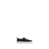 Thom Browne Navy Calf Suede Heritage Sneakers