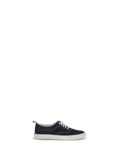 THOM BROWNE LEATHER SNEAKERS
