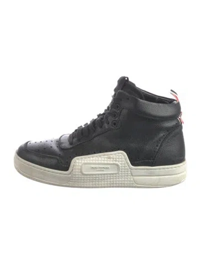Pre-owned Thom Browne Leather Sneakers In Multi