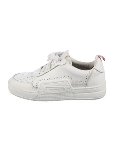 Pre-owned Thom Browne Leather Sneakers In Multi