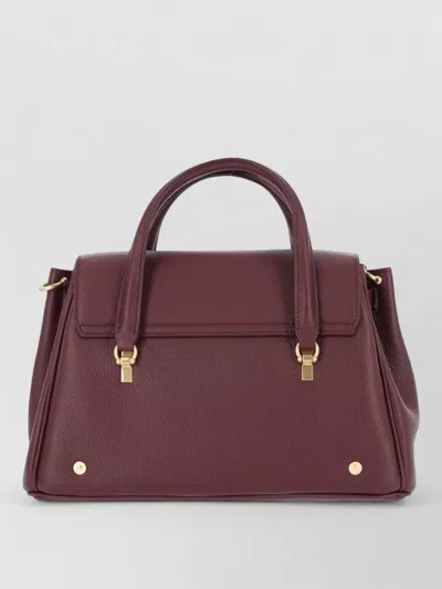 Thom Browne Leather Tote Bag In Brown
