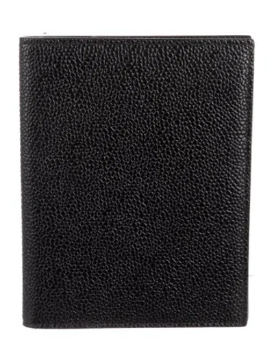 Pre-owned Thom Browne Leather Wallet In Black