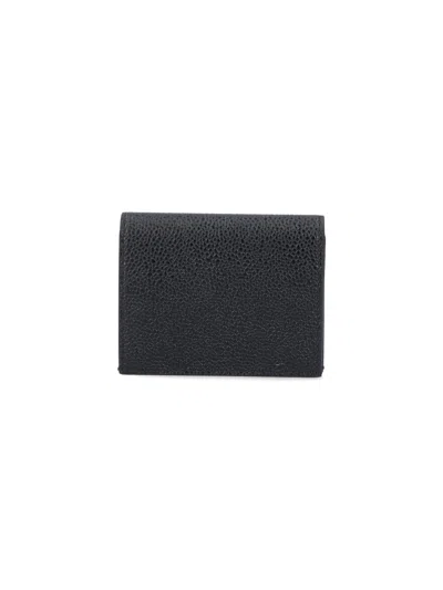 Thom Browne Leather Wallet In Black