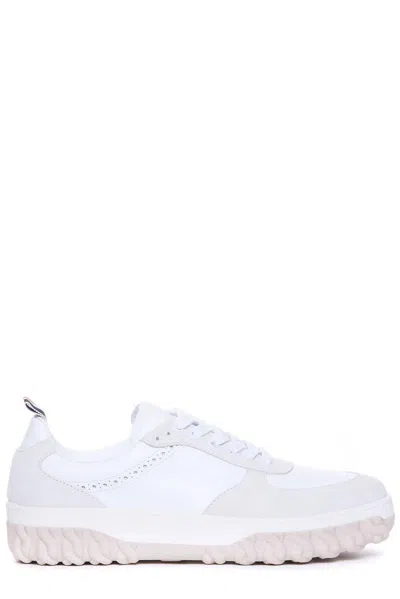 Thom Browne Letterman Panelled Low-top Trainers In White