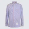 THOM BROWNE LIGHT BLUE COTTON SHIRT