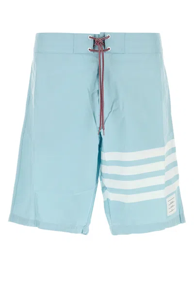 Thom Browne Light Blue Nylon Blend Swimming Shorts
