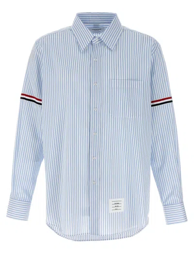 THOM BROWNE LIGHT BLUE STRIPED SHIRT