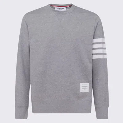 Thom Browne Light Grey Cotton 4-bar Sweatshirt