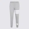 Thom Browne Light Grey Cotton 4bar Track Pants