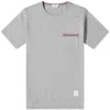 Thom Browne Tricolor Detail T-shirt - Grey In Grey