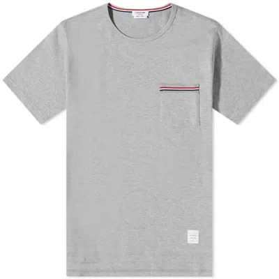 Thom Browne Oversized Short Sleeves T-shirt In Grey