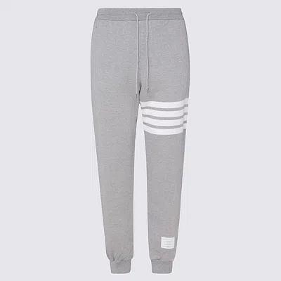 Thom Browne Light Grey Cotton Pants In Gray