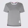 Thom Browne "ringer" T-shirt – Light Grey In Gray