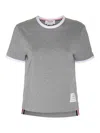 Thom Browne "ringer" T-shirt – Light Grey In Gray