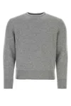Thom Browne Pique Sweater Knitwear Grey In Light Grey