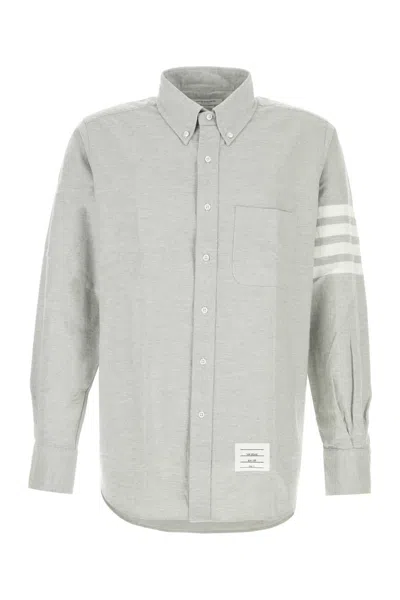 Thom Browne Light Grey Flannel Shirt