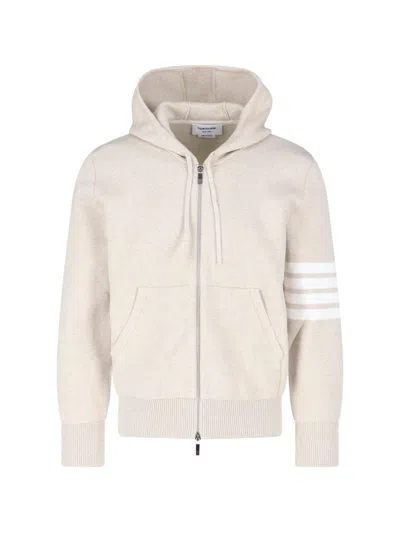 Thom Browne Lightweight 100% Cotton Crewneck Sweater For Men In Sand