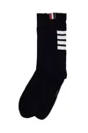 Thom Browne 4bar Socks. In Blue