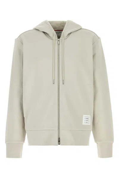 Thom Browne Lightweight Cotton Sweatshirt In Neutral