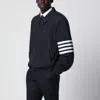 Thom Browne Lightweight Navy Blue Zip-up Jacket
