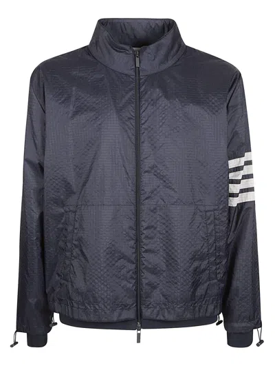 Thom Browne Lightweight Ripstop Jacket In Gray