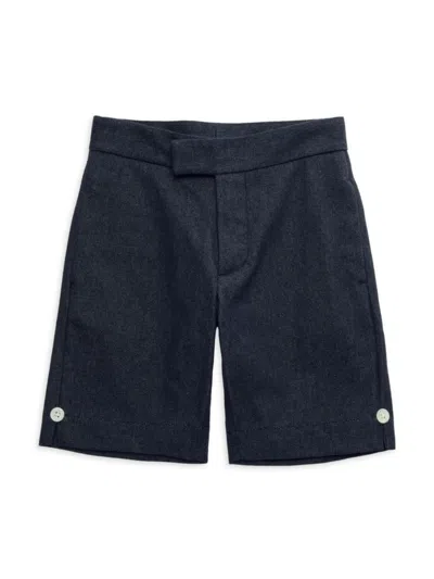 Thom Browne Kids' Little Boy's & Boy's Flat Front Shorts In Navy