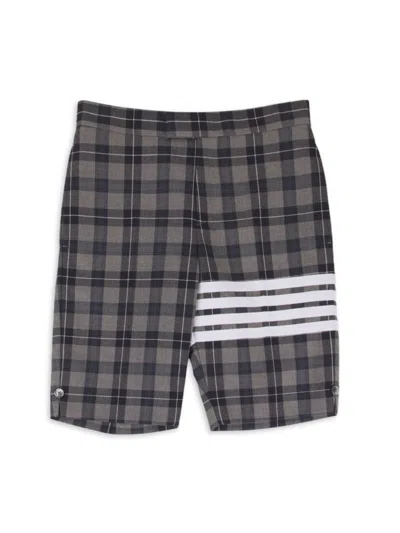 Thom Browne Kids' Little Boy's & Boy's Wool Bermuda Shorts In Medium Grey