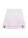 Thom Browne Pleated Rwb Skirt In Light Pink