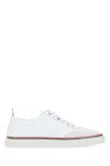 Thom Browne Lo-top Trainer On Rwb Cupsole In Rubberi Mfd137a06107 100 In White