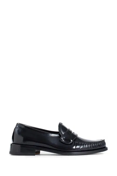 Thom Browne Black Leather Loafers
