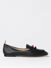 Thom Browne Grain Leather 3bow Loafer Black In Schwarz
