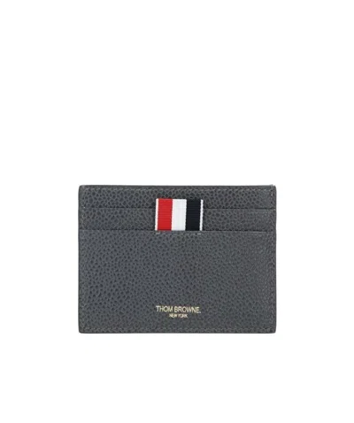 Thom Browne Losster Icon Cardholder In Gray