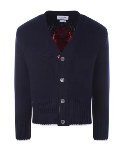 Thom Browne Lobster-icon Cardigan In Black