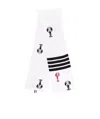Thom Browne Lobster Intarsia-knit Scarf In White