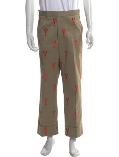 Pre-owned Thom Browne Lobster Motif Pants In Neutral