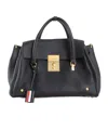 Thom Browne Lock Buckle Shoulder Bag In Black